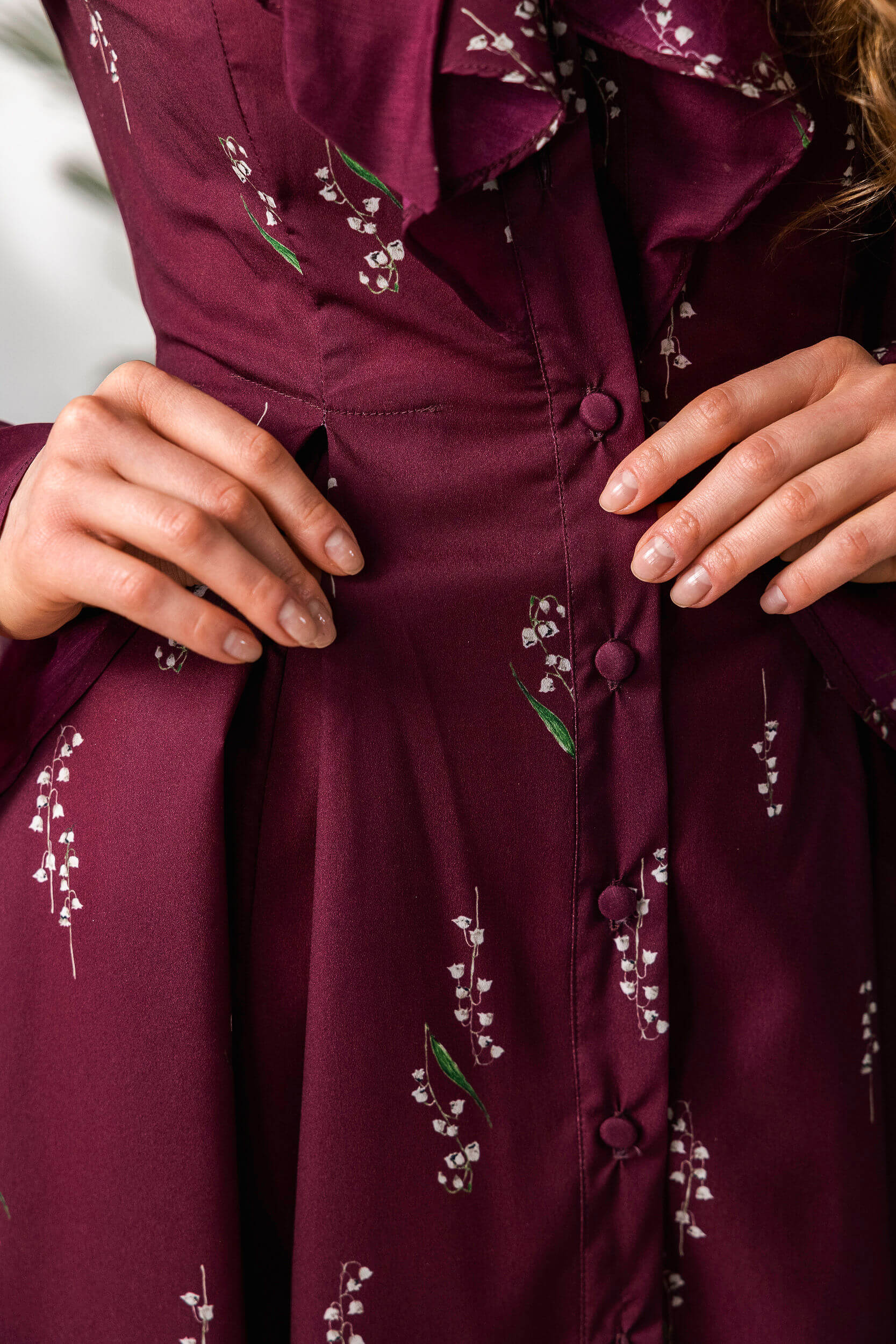 Floral Midi Dress with Ruffles | Hearts Desire - Image 7