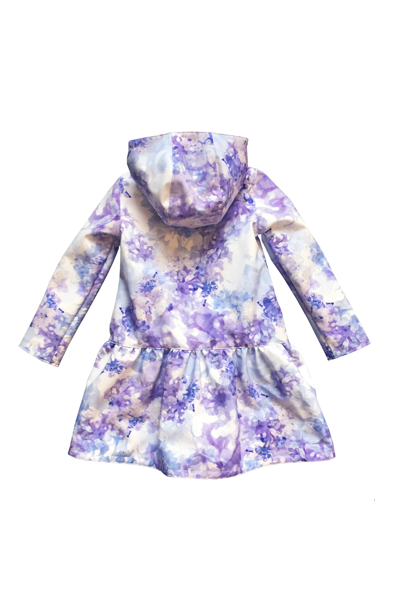 Light Blue Trapeze Coat for Girls | Inspiring Blue - Image 5