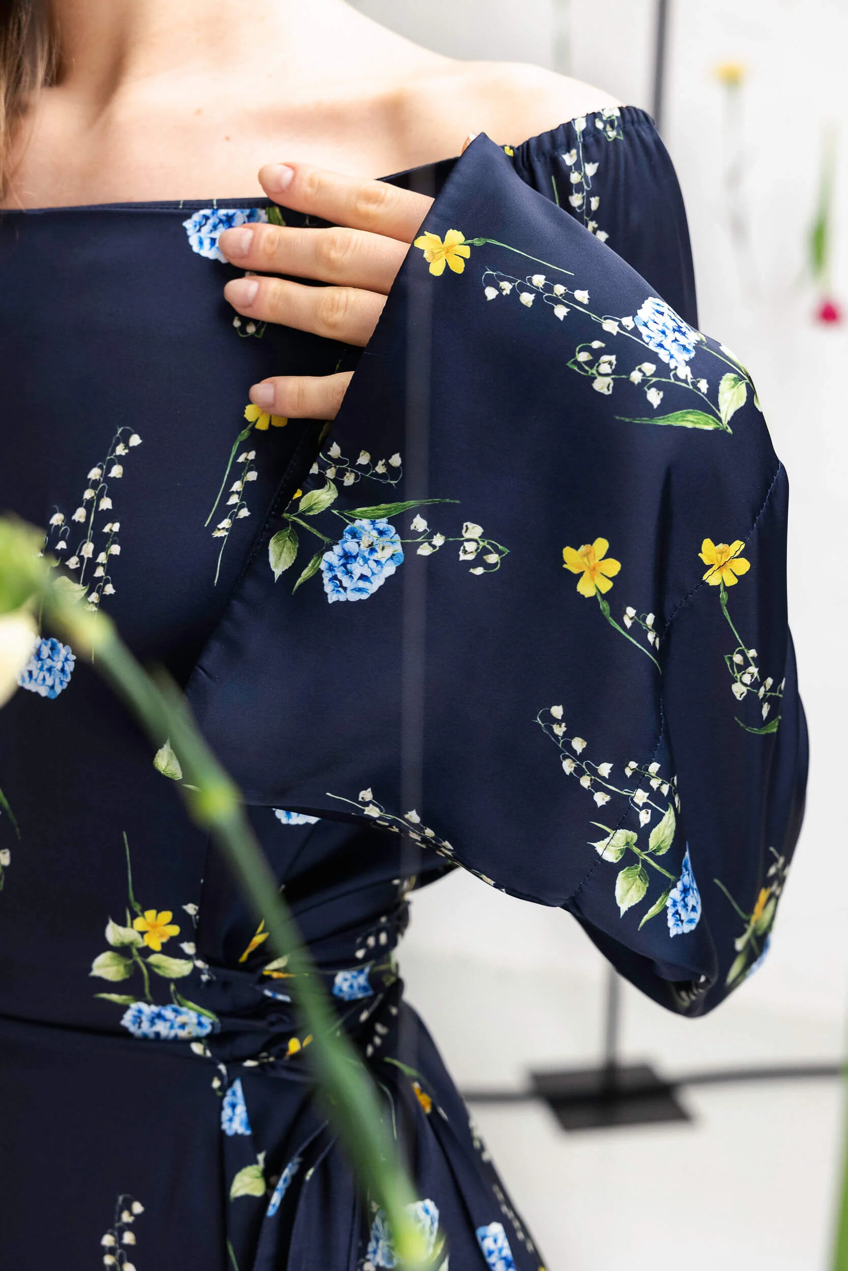 Midi Dress with Adjustable Waist | Meadow Dream - Image 6