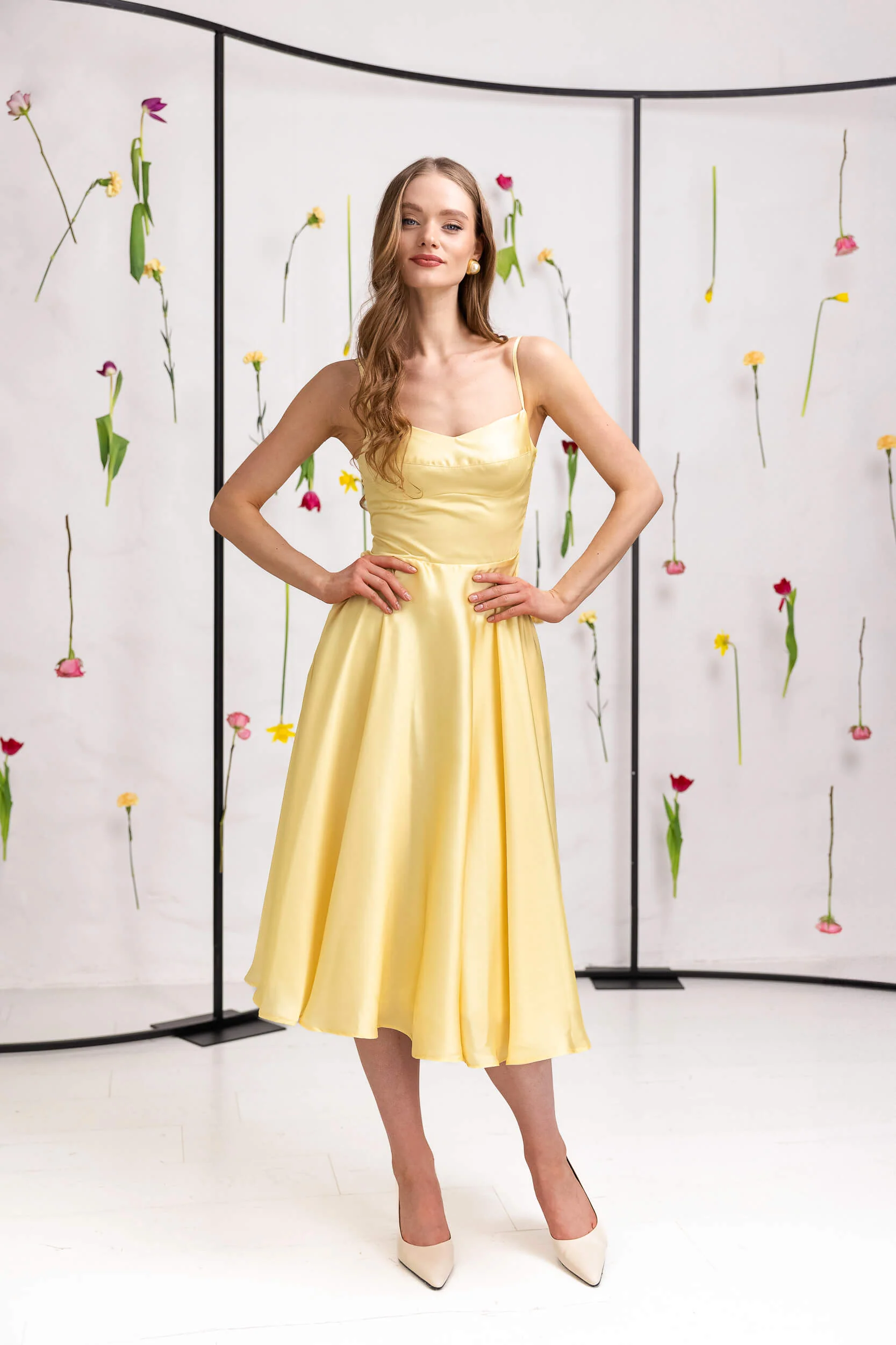 Fit and Flare Dress in Yellow | Vanilla Sunbeam - Image 5